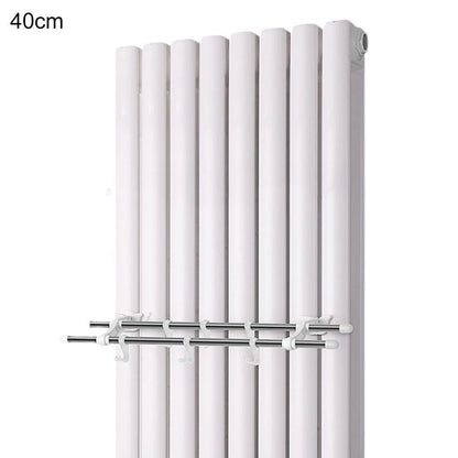 Double Pole Radiator Towel Rack with 6 Hooks for Easy Drying