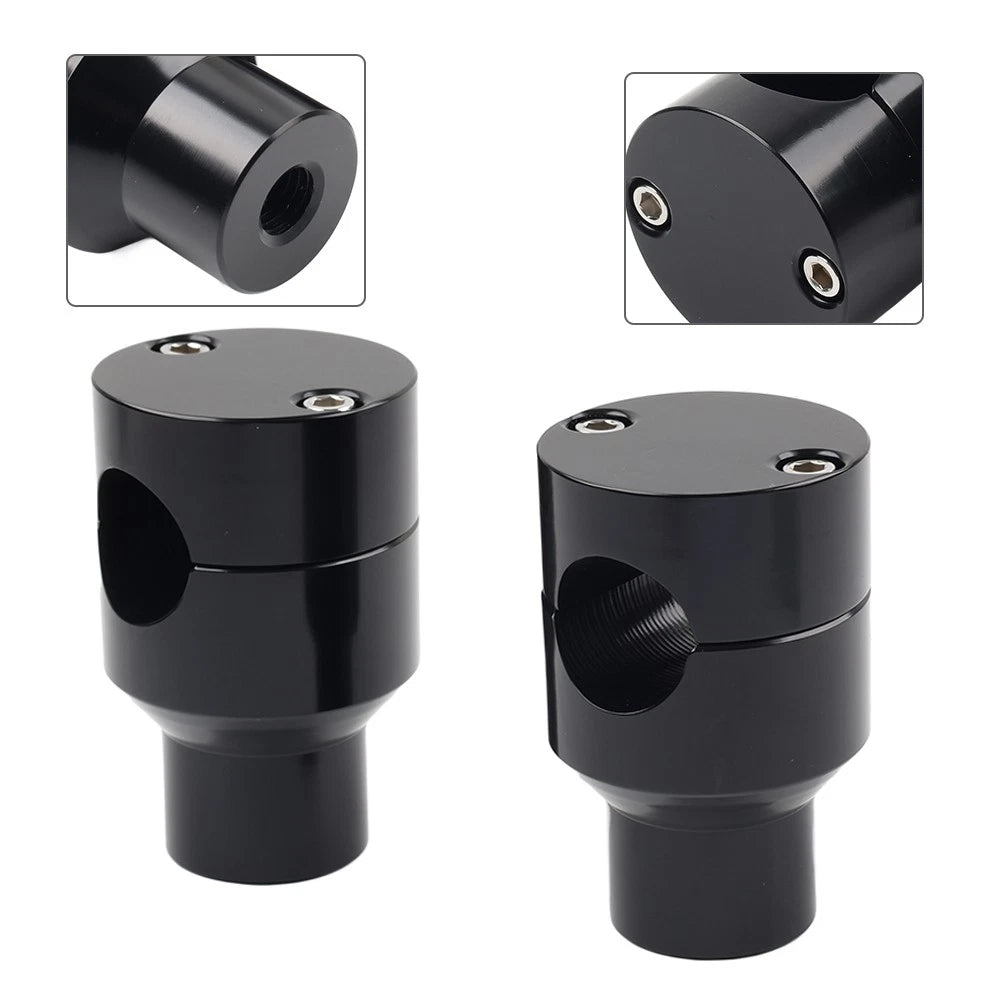 7/8" Handlebar Riser Clamp Mount Kit for Harley, Honda (Fits )