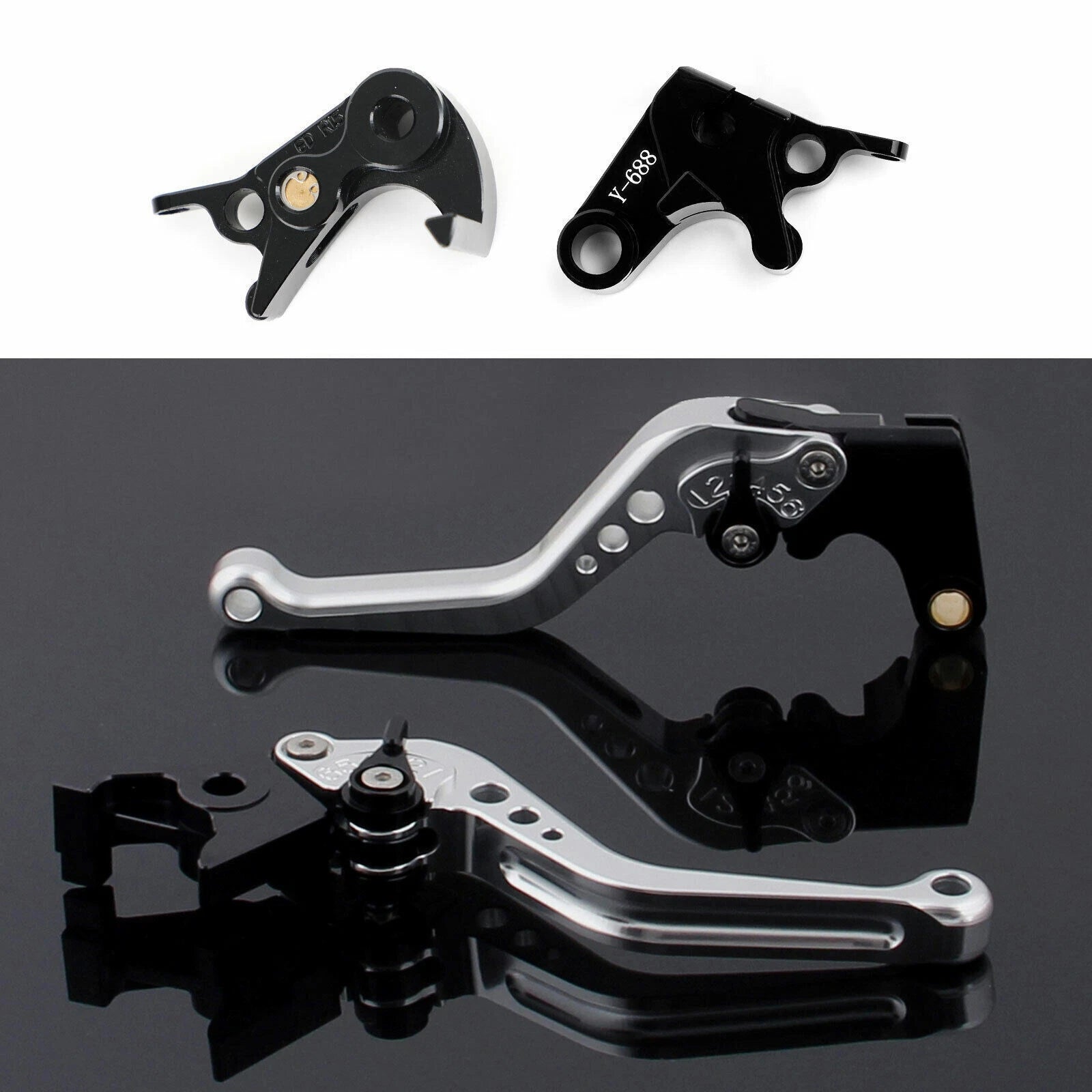 Short Clutch Brake Lever for Yamaha MT-09 Tracer 900/GT (2021–2022) YZF R6 (2017–2020)