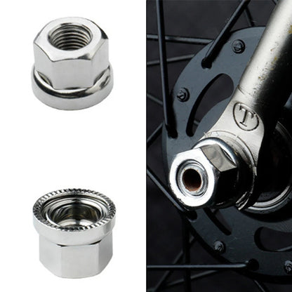 2X M10 Track Wheel Nuts for Bicycles (Anti-skid, Integrated Washer)