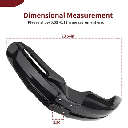 Black Front Fender for Suzuki DRZ400SM (2005–2024) 53111-29FA0-019