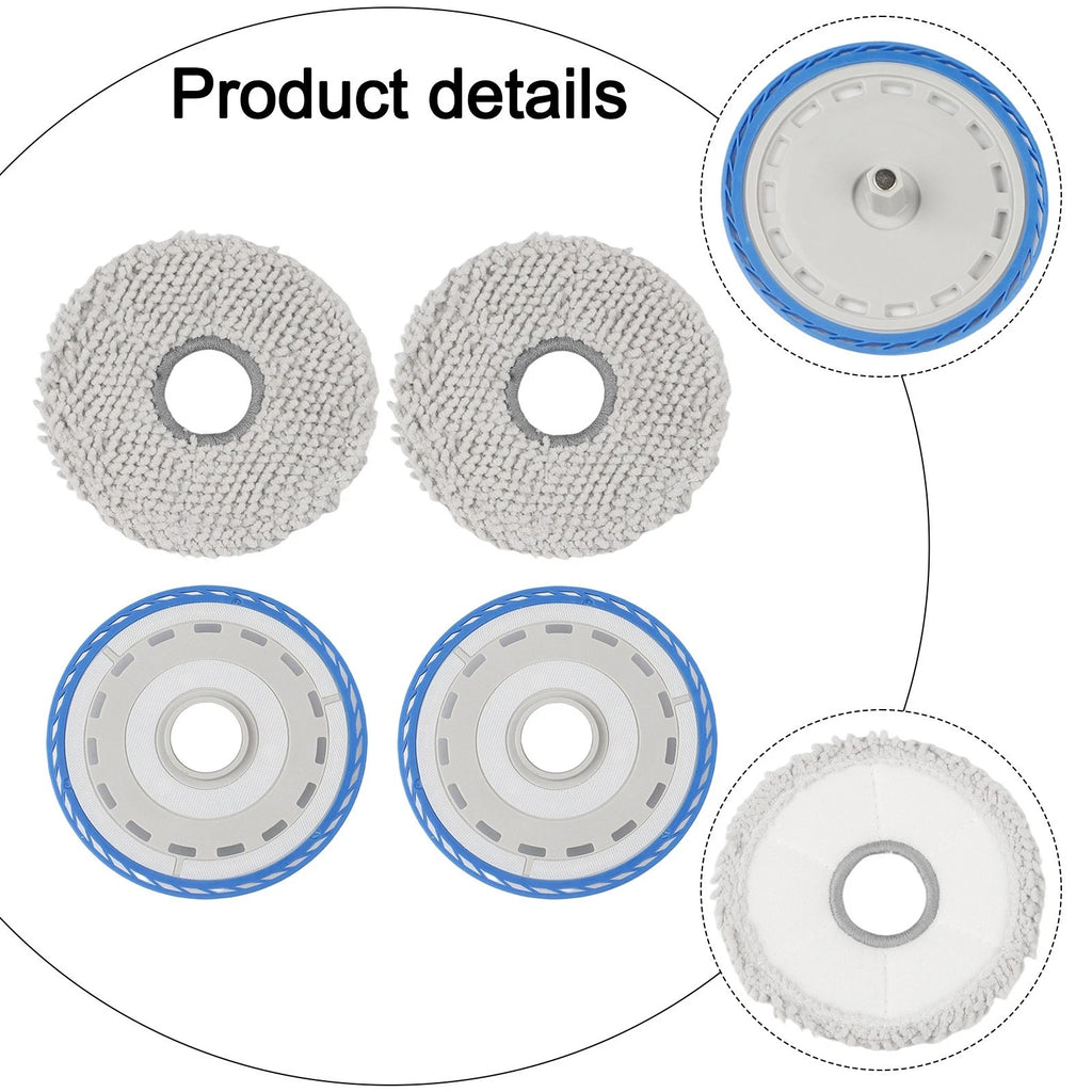 Mop Cloths and Bracket Holder for Ecovacs DEEBOT Pro