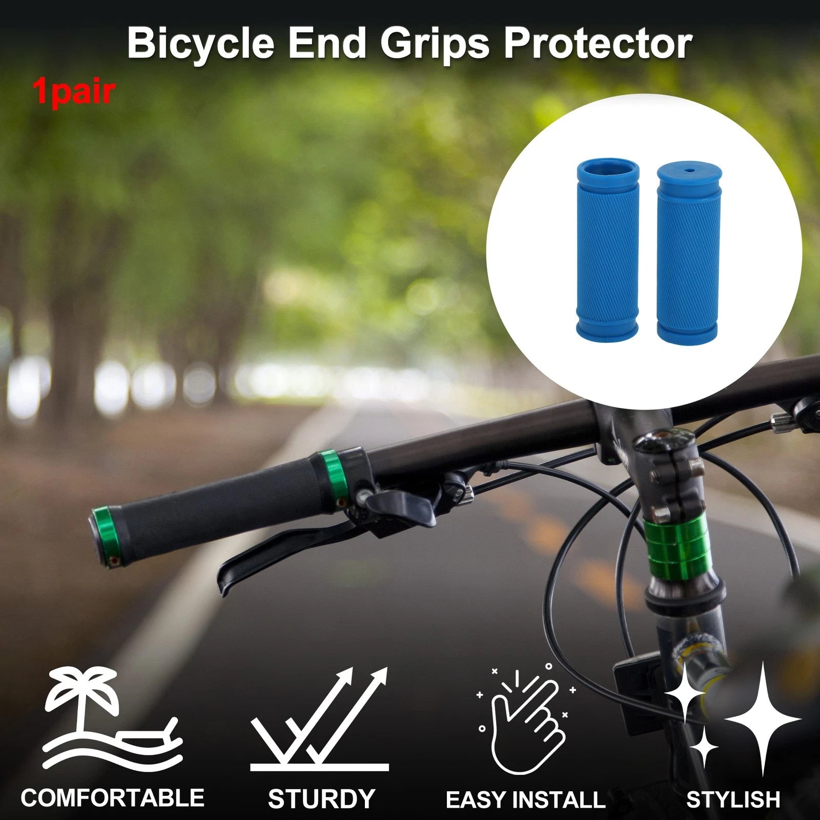 Handlebar Grip Covers 85mm Replacement for Scooter Bike End Grips 1 Pair