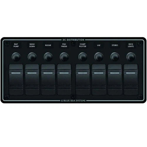 8 Position Circuit Breaker Panel for Blue Sea 8371