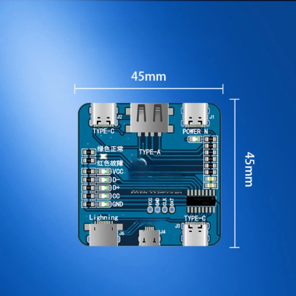 USB Data Line Tester for Fast Charging Cable Fault Identification