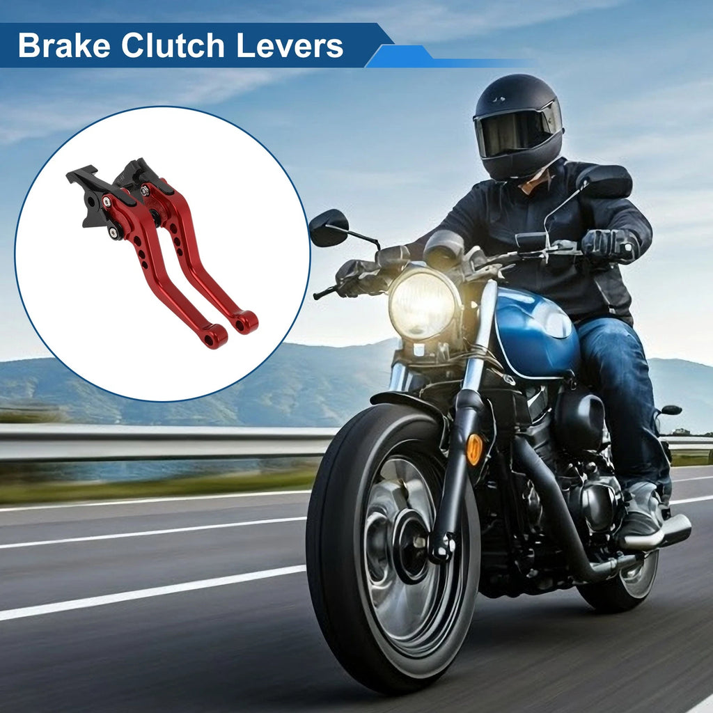 Adjustable Clutch Brake Levers Red Pair for Honda CBF600 SA (2010–2013)