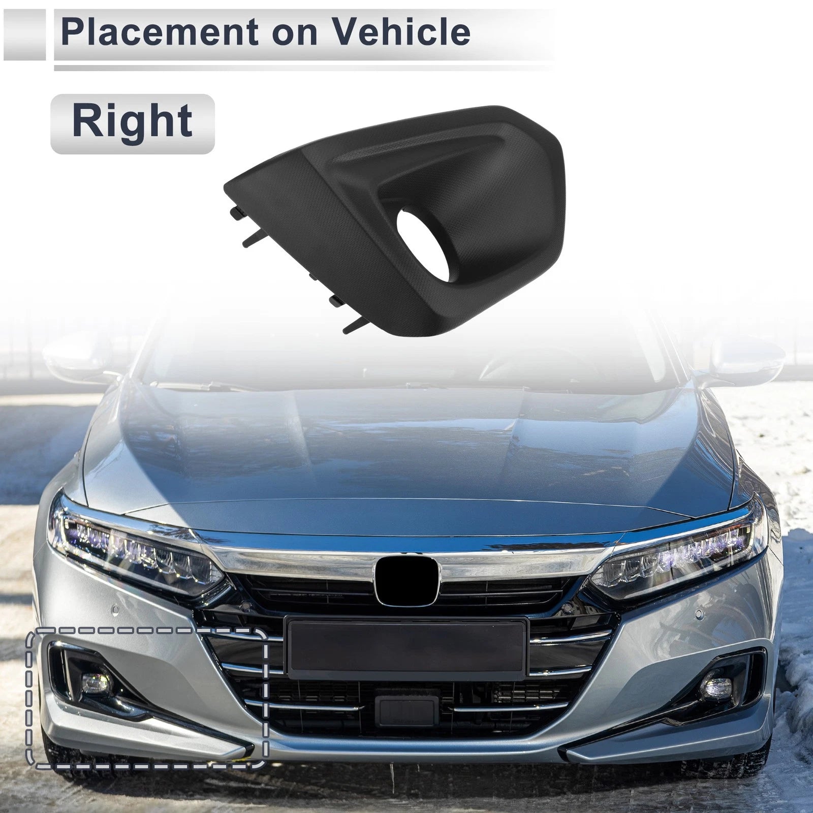 1 Pc Front Right Fog Light Grill for Subaru Impreza (2012–2014)