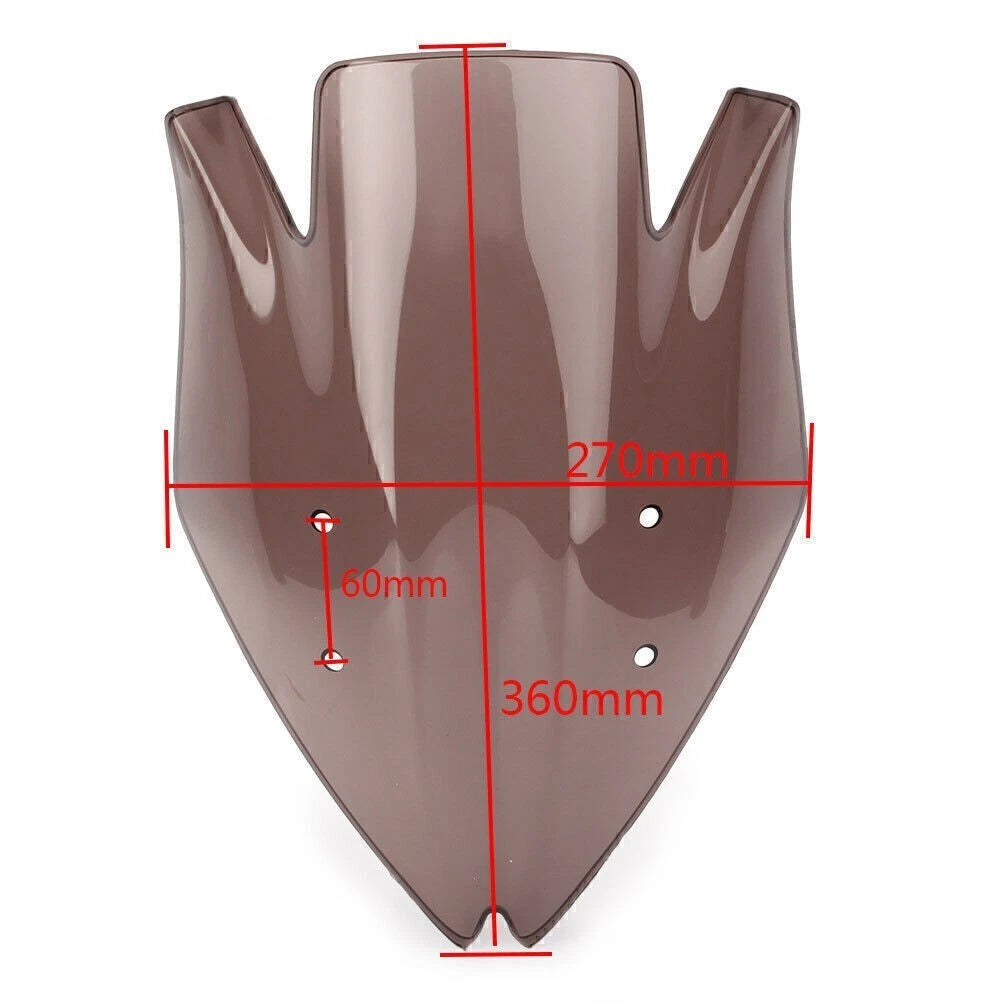 Windscreen Windshield for Kawasaki Z1000 (2007–2009) Silver ABS Plastic