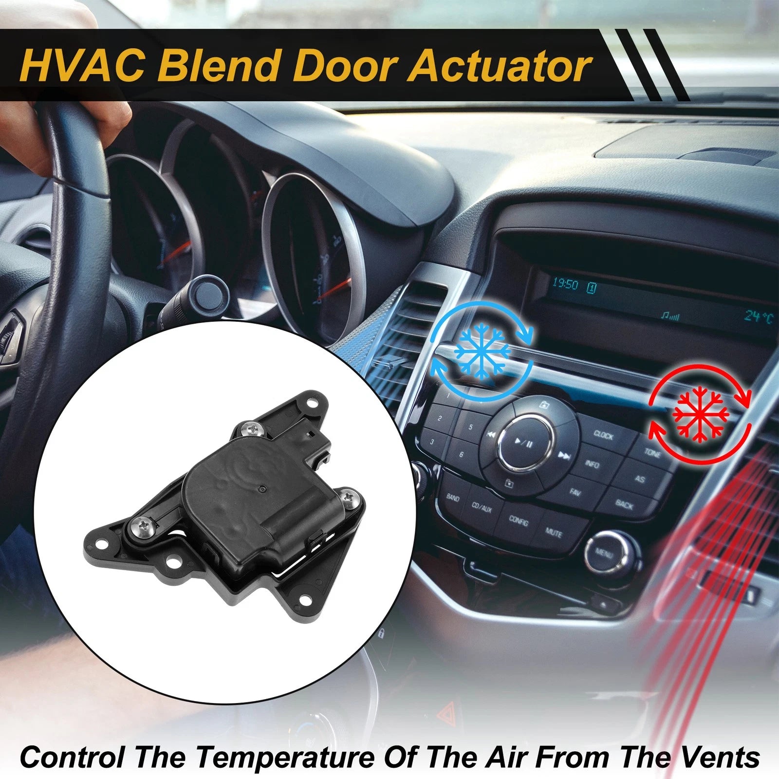 HVAC Heater Blend Door Actuator Replacement for Hyundai Tucson (2005–2018)