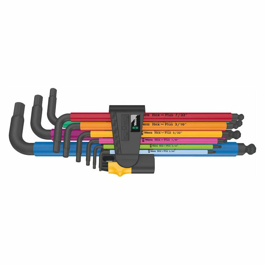 Set of 9 Wera Hex Plus SAE L-Key Wrenches for (05022640001)