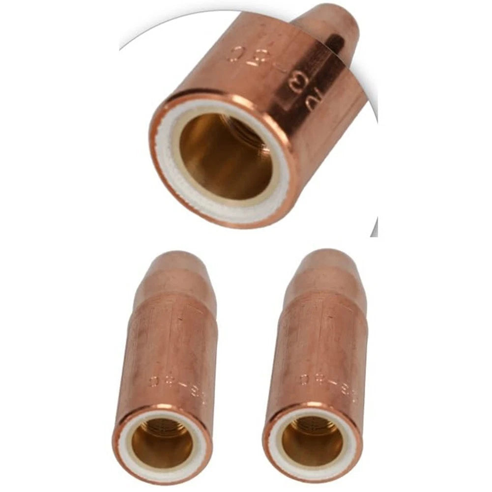 5 Pack 12 Inch Copper Gas Nozzle for Welding Machines