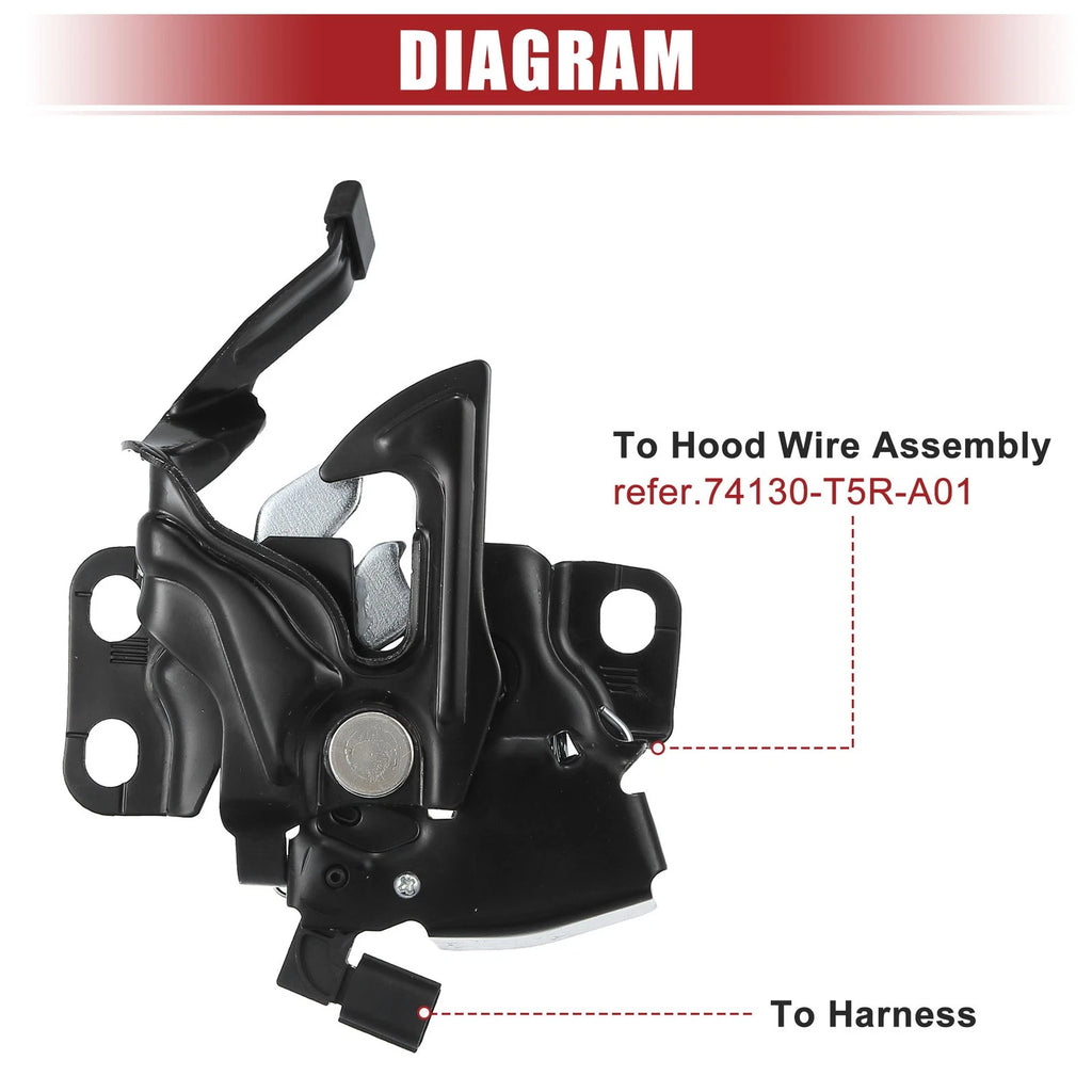 Hood Latch with Sensor for Honda Fit (2007–2020)