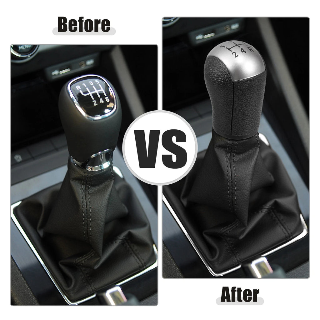 5 Speed Manual Gear Stick Shift Knob with Dust Cover for Ford Focus (2012–2018)