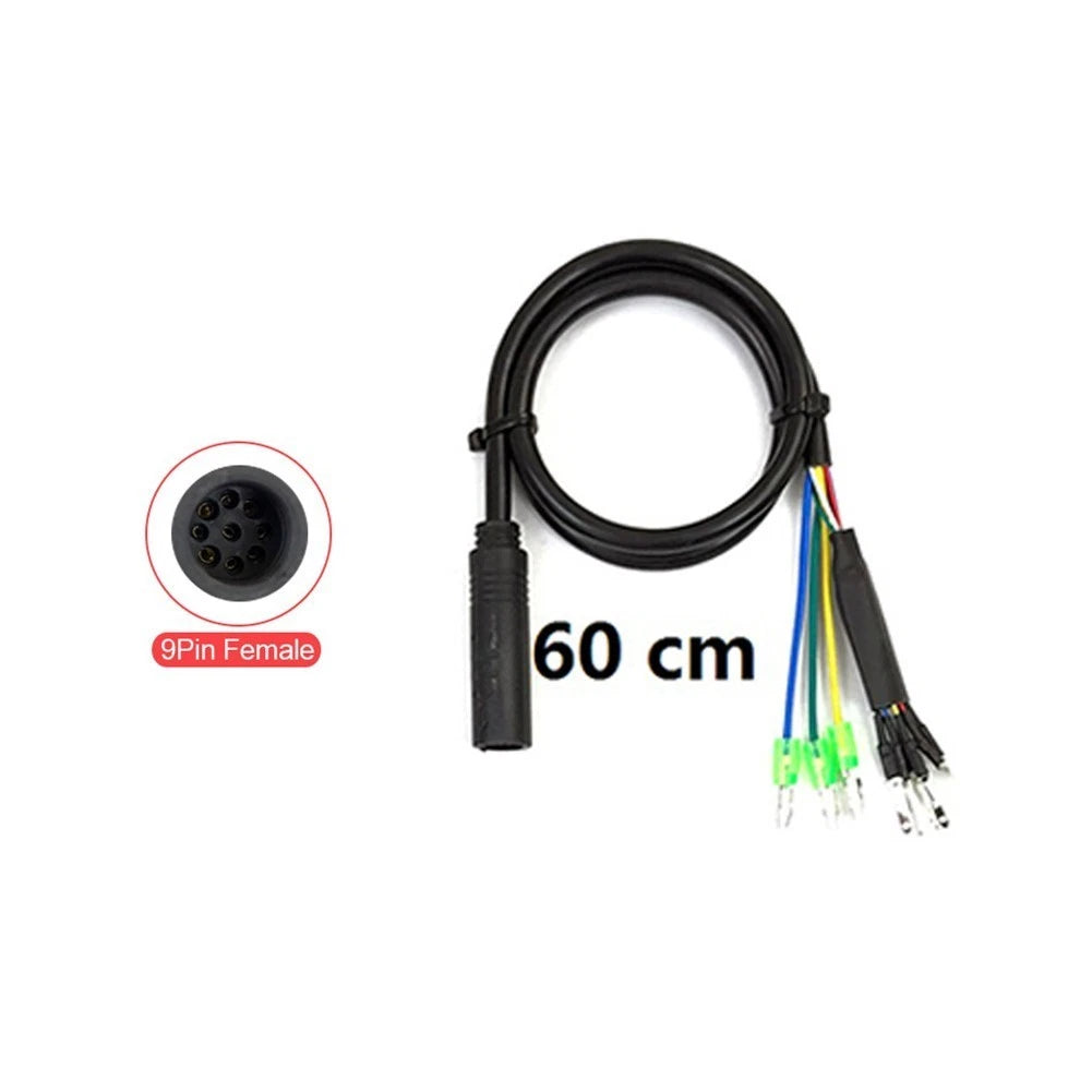 Motor Cable Conversion Extension 60CM 9 Pin Connector for Ebike