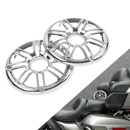 Chrome Rear Speaker Trim Grill Cover for Harley Electra Tri Glide (2014–2023)