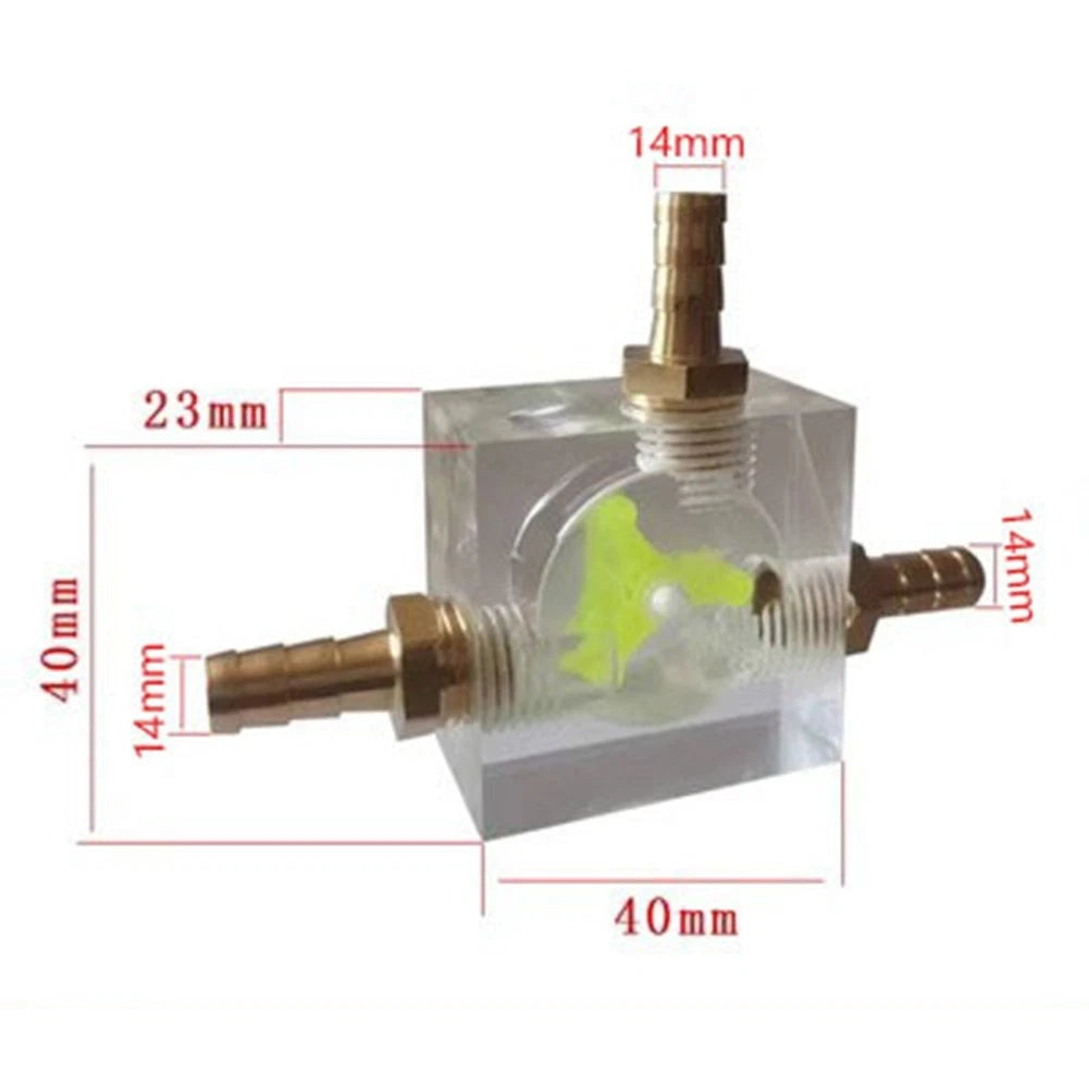 Water Flow Monitoring Indicator for Custom Acrylic Liquid Cooling Loops