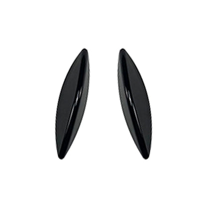 Front Bumper Lip Splitter Spoiler Side Canards Black Fit Benz C-Class W205 15-18