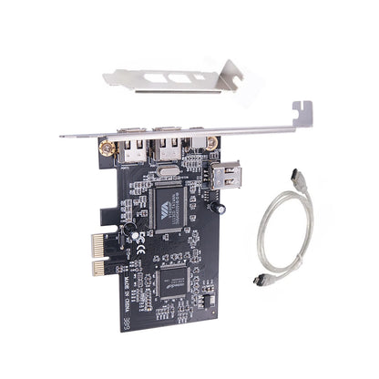 PCI Ex1 to External IEEE 1394 Adapter Card Controller with Bracket
