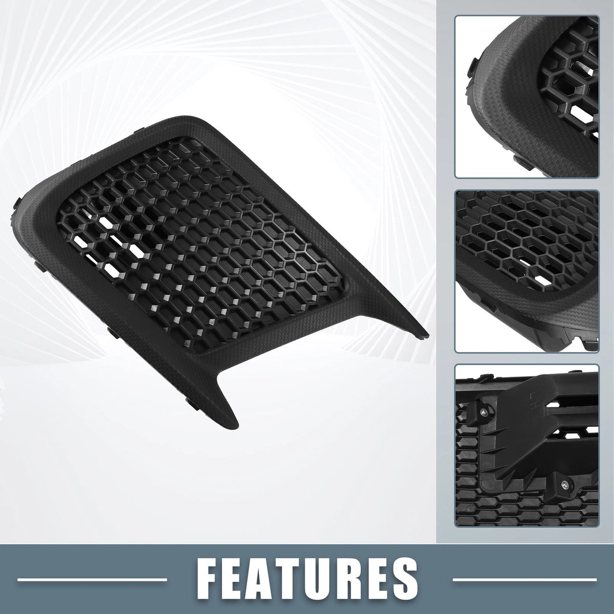 Fog Light Grille Covers Pair Left Right for Subaru WRX (2015–2019)