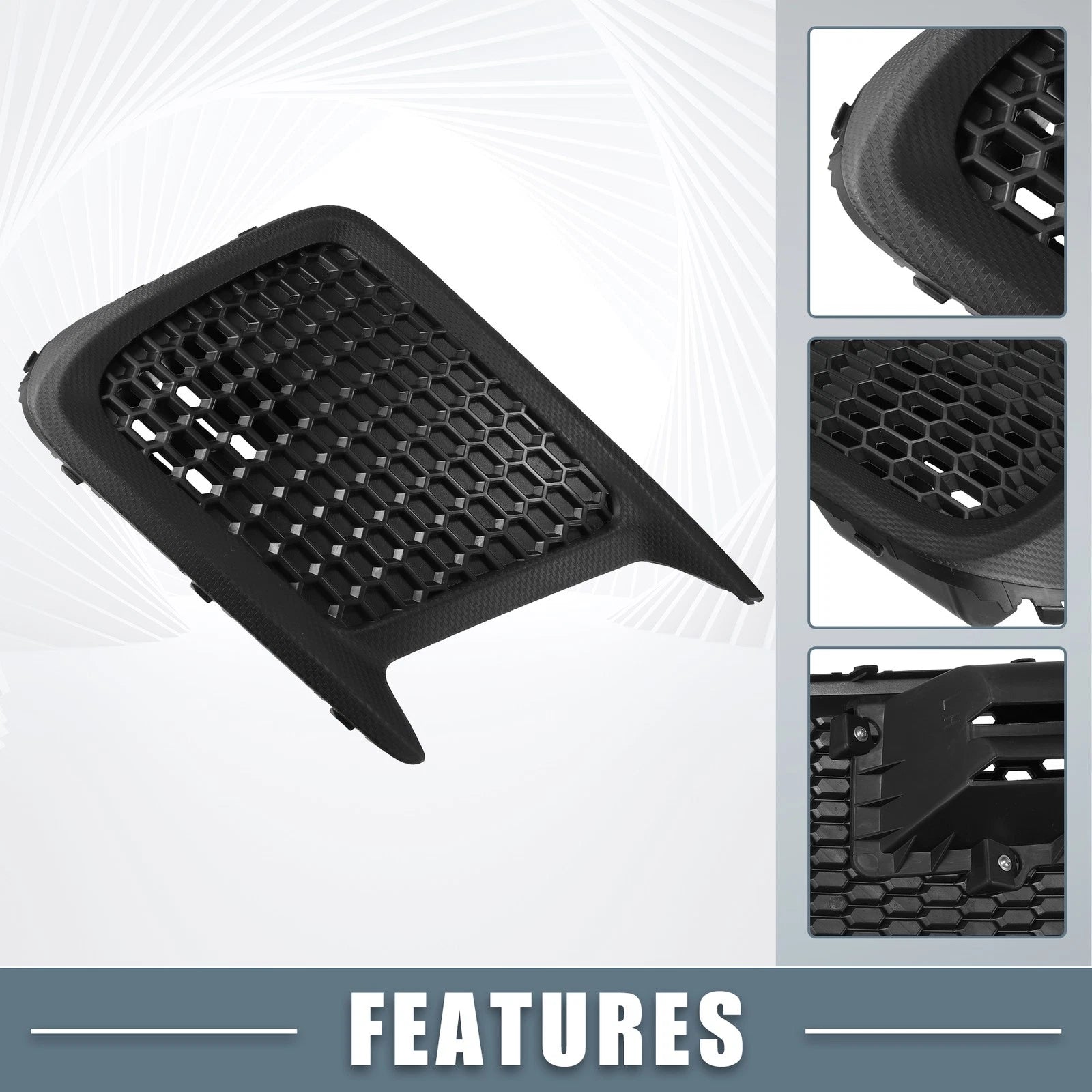 Fog Light Grille Covers Pair Left Right for Subaru WRX (2015–2019)