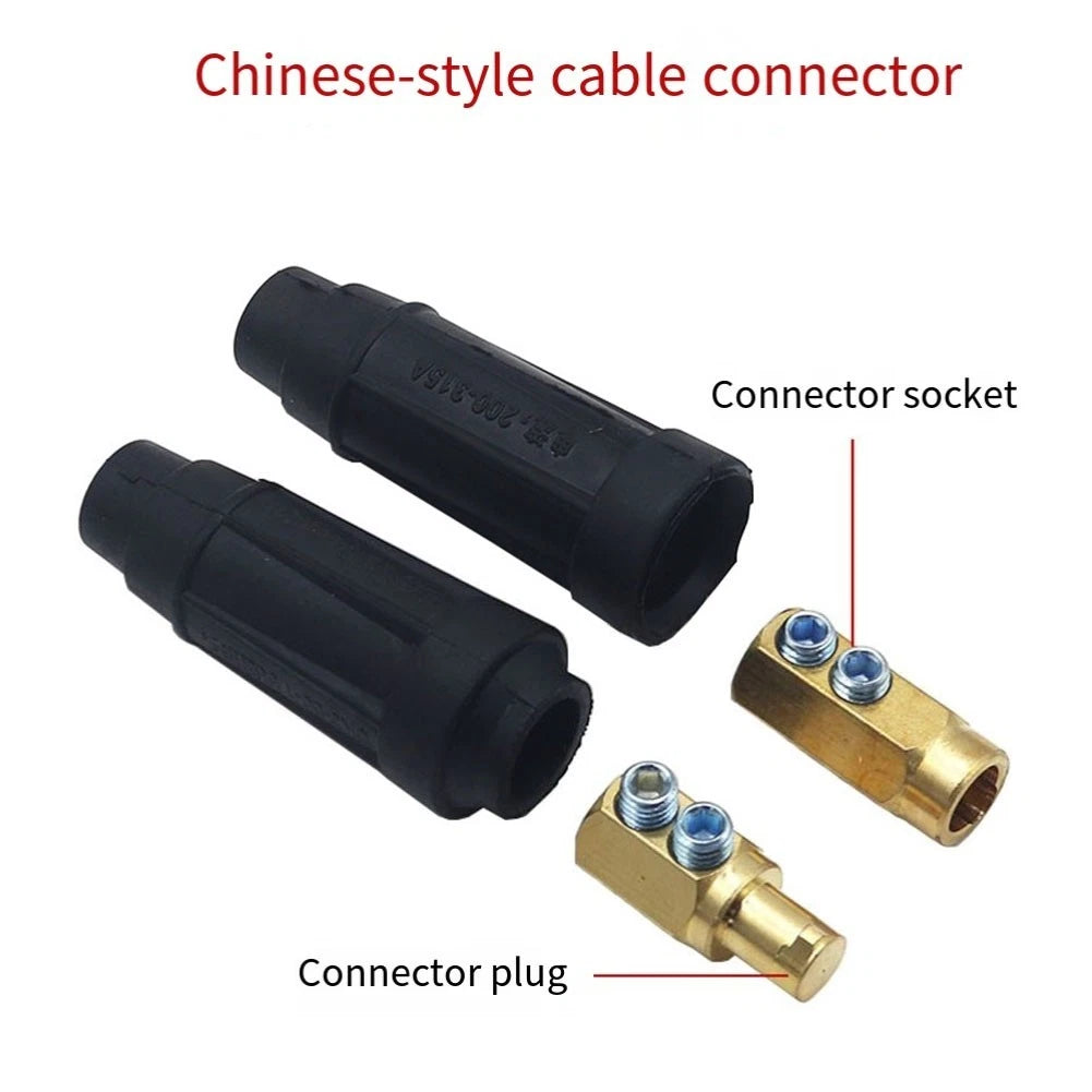 2 Pair Welding Cable Connectors 315A Quick Fitting Male Female