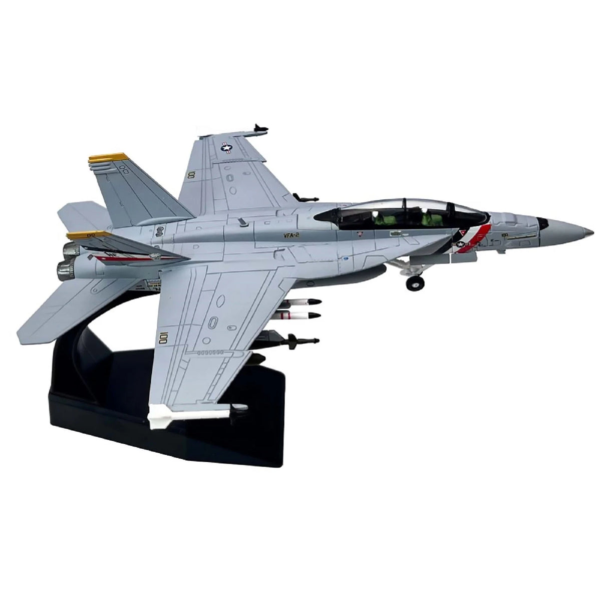 1/100 Scale F/A-18 Super Hornet Fighter Model for Home Decoration