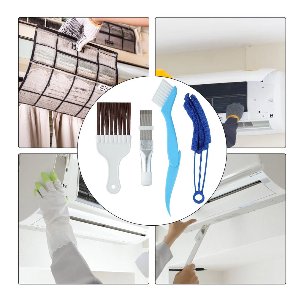 4X Fin Comb and Radiator Brush Kit for AC Cleaning