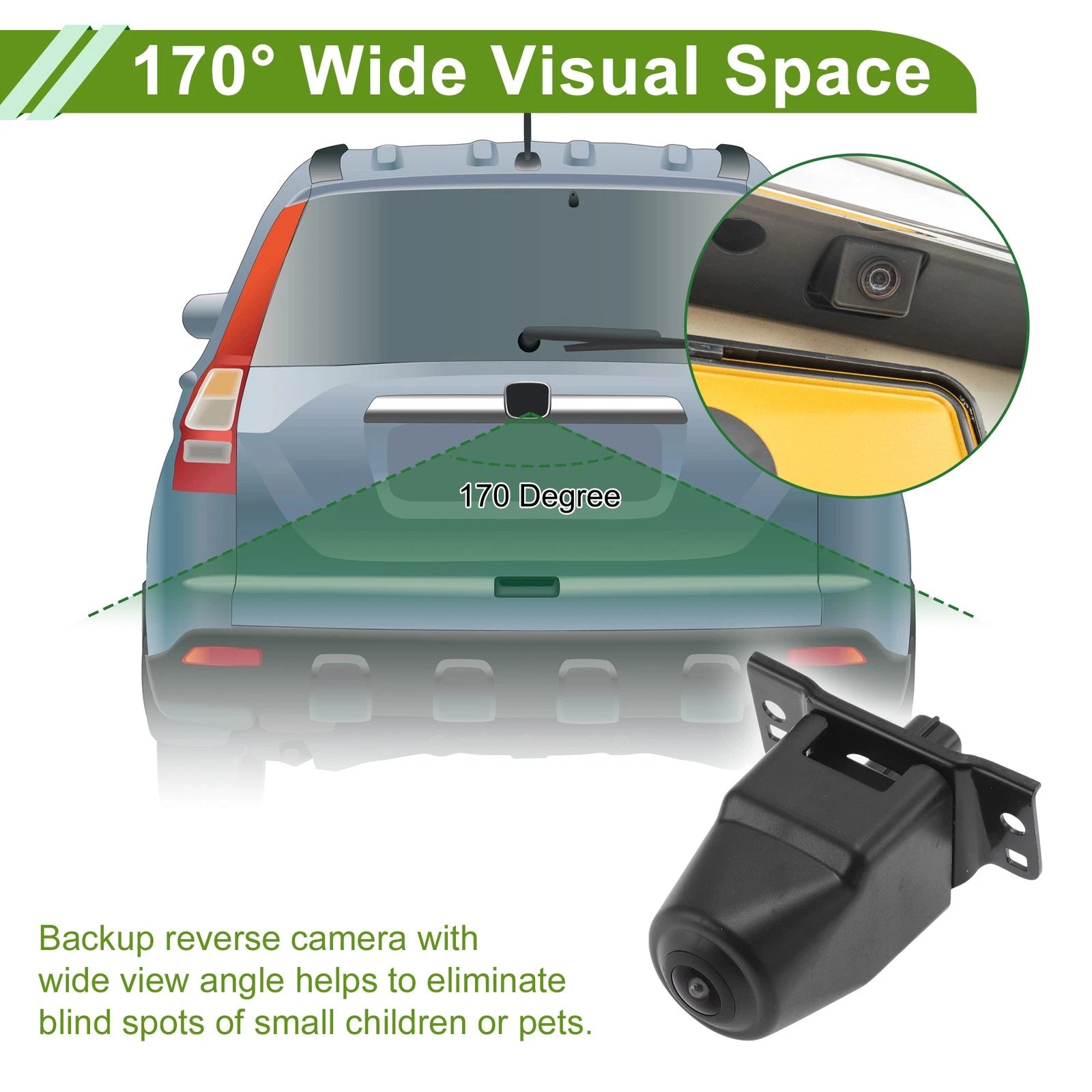 Rear View Backup Camera Replacement for Toyota FJ Cruiser (2007–2014)