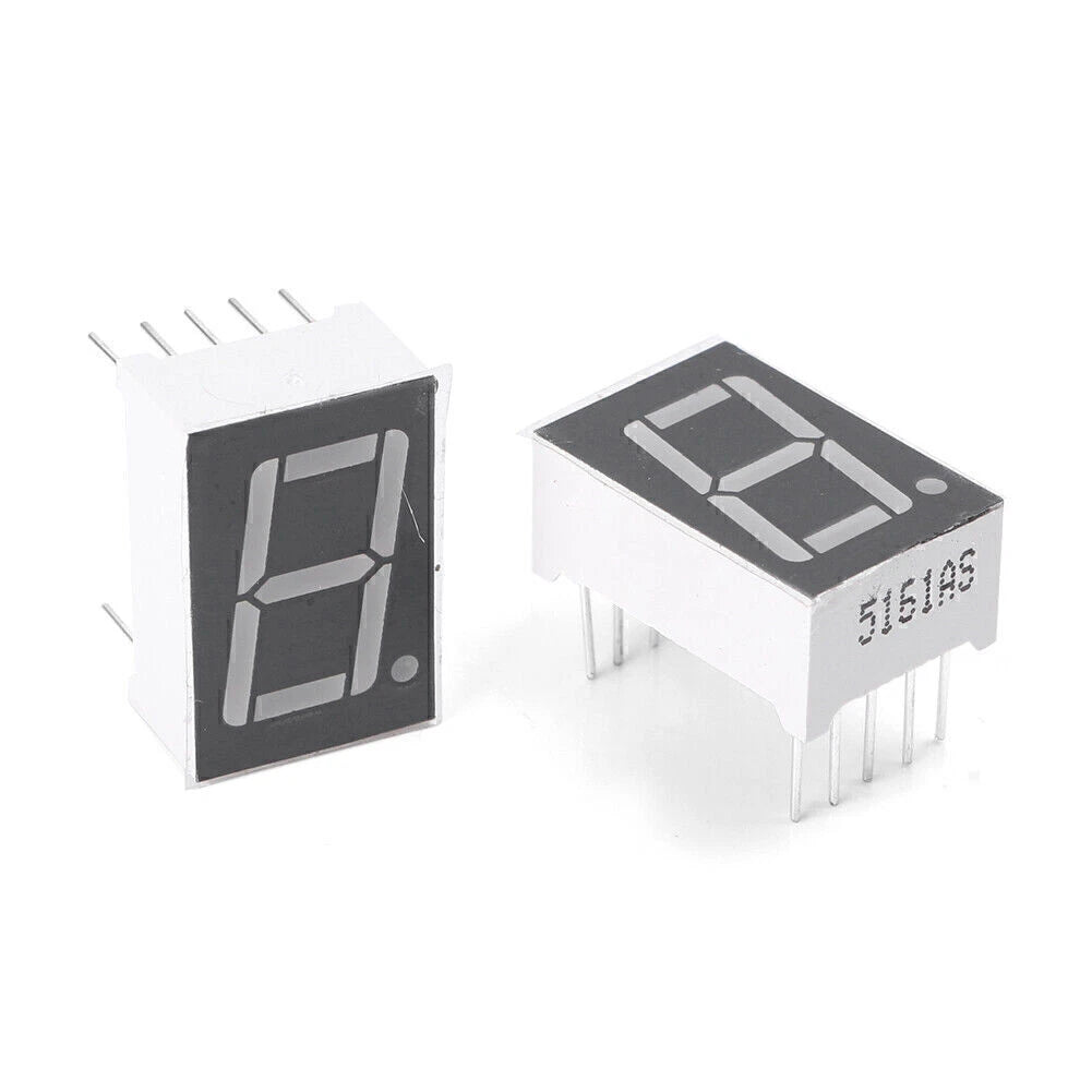 10PCS 0.5" Red 7 Segment LED Display Digital Tube Common Anode
