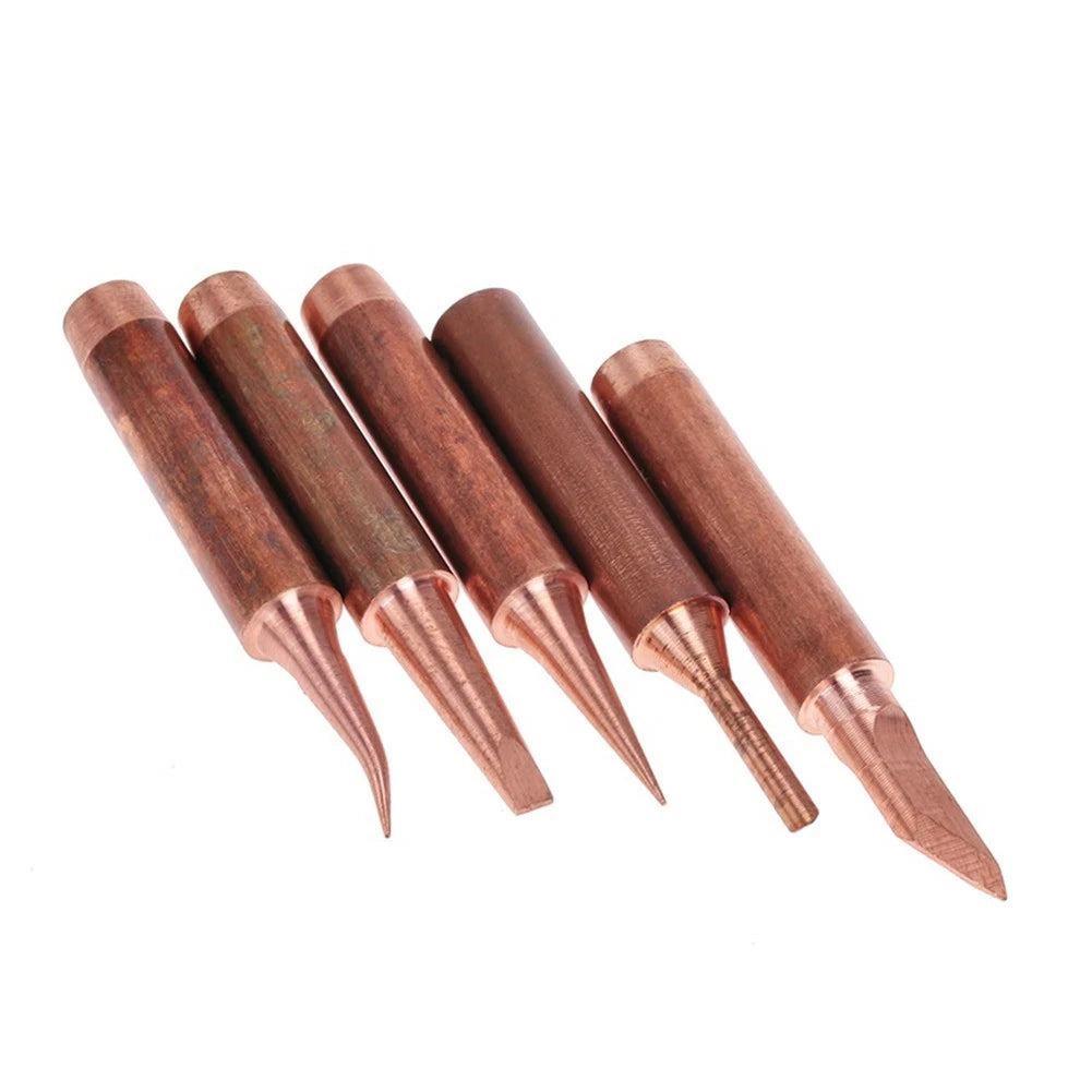 5pcs Set Soldering Tip Copper for Lower Temperature Soldering