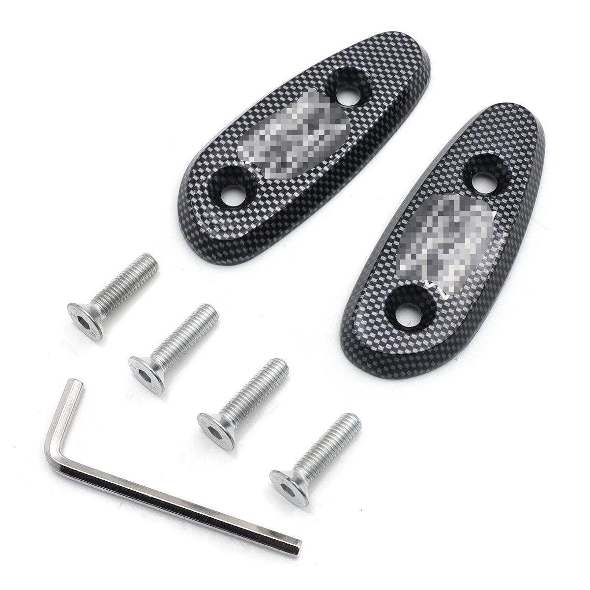Mirror Block Off Base Plates for Suzuki GSX-R 600 750 1000 (2001–2004) Carbon