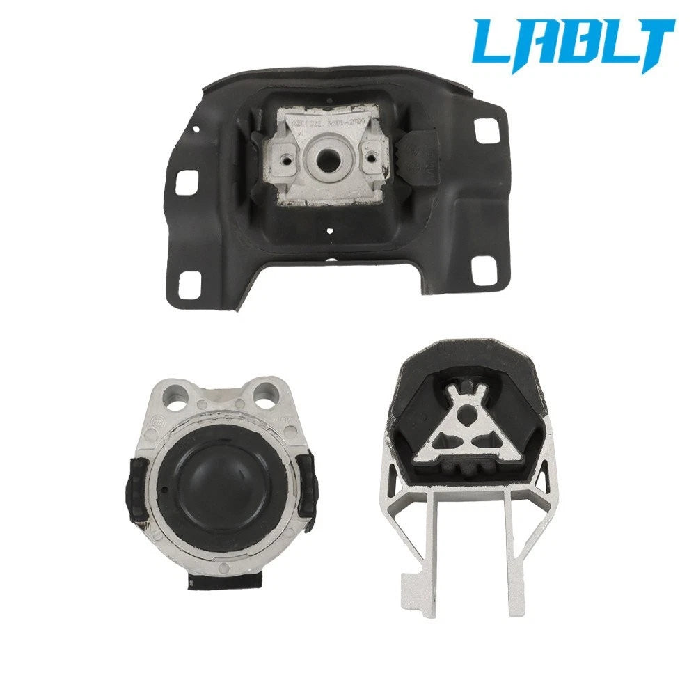 Set of 3 Engine Motor & Transmission Mounts for Ford Focus (2012–2018) 2.0L