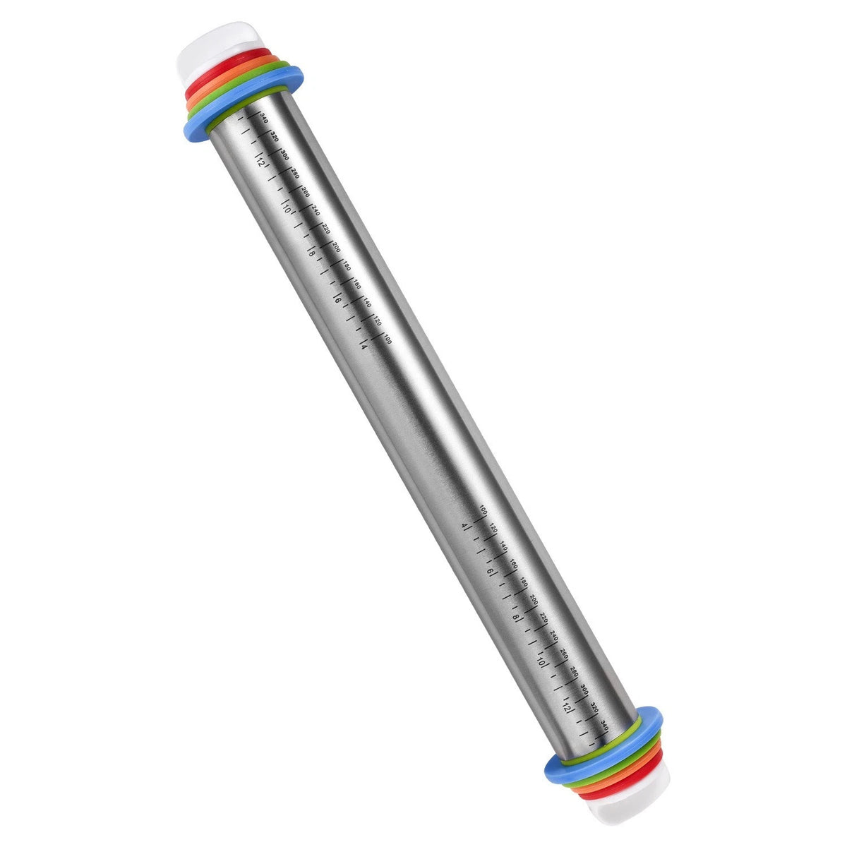 Adjustable 17 Inch Rolling Pin for Baking (2mm-10mm Thickness)