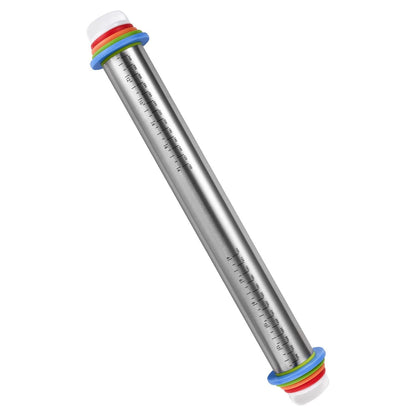 Adjustable 17 Inch Rolling Pin for Baking (2mm-10mm Thickness)
