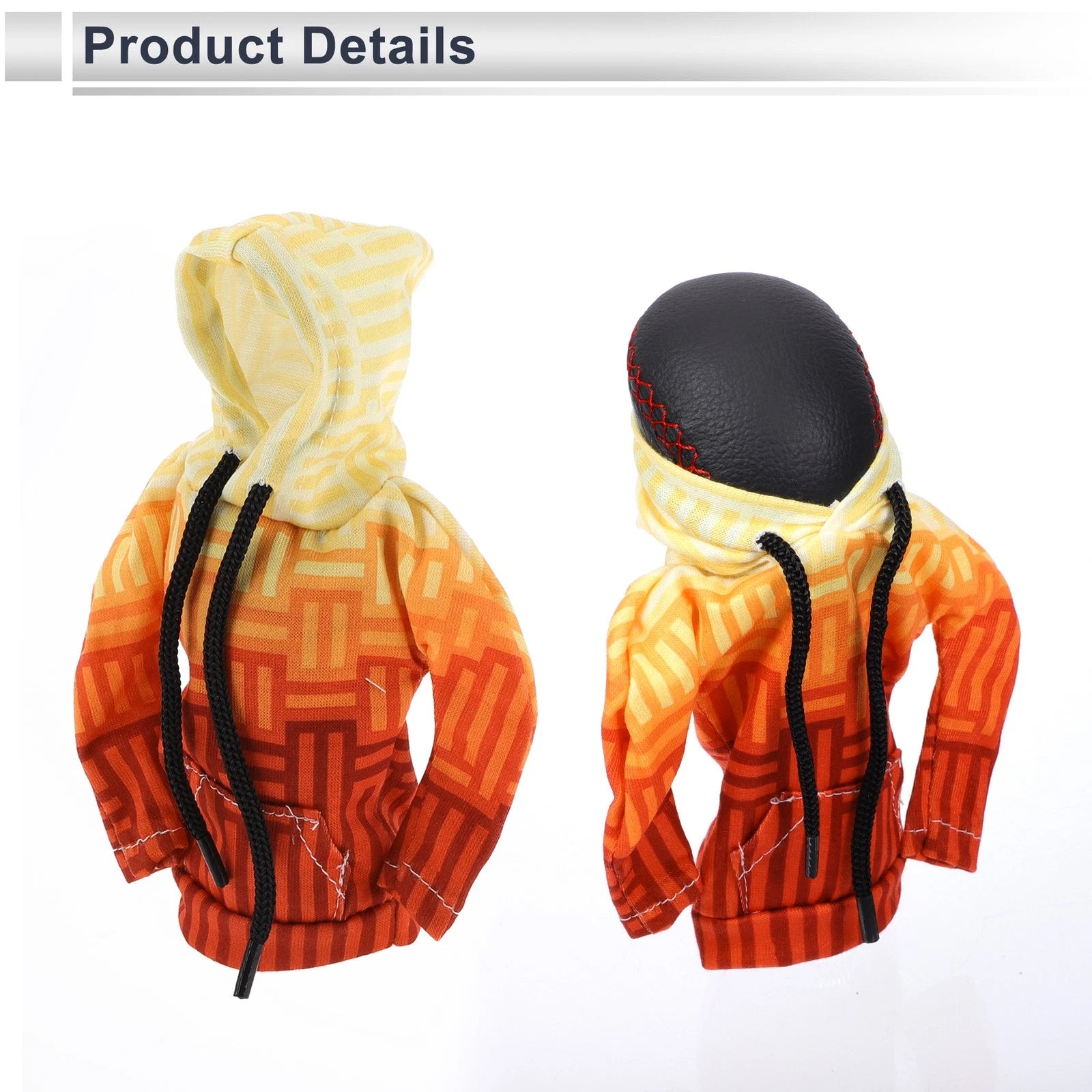 Gear Shift Knob Cover for Universal Vehicles (Yellow, Orange Gradient)
