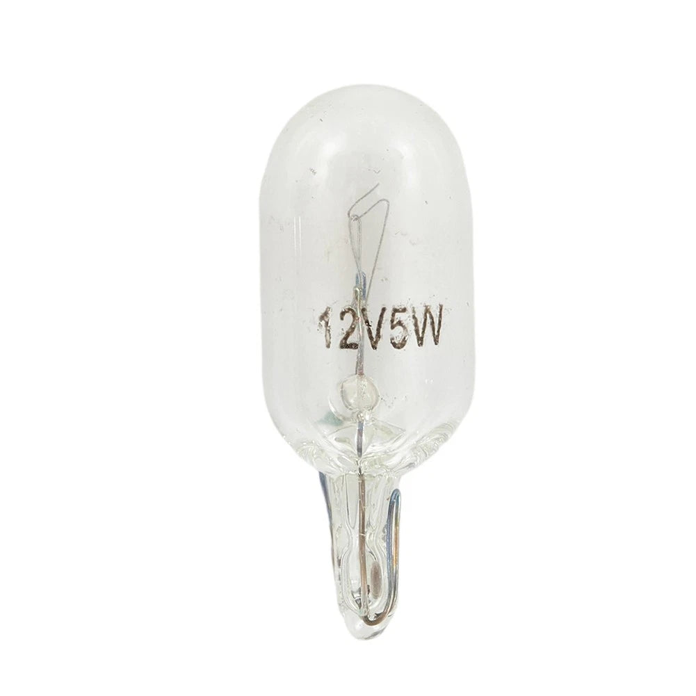 100X 5W 194 Clear Wedge Instrument Panel Light Bulbs