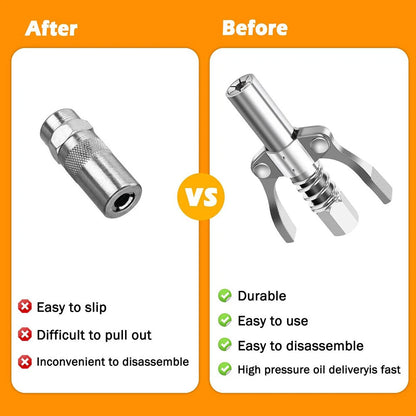 2Pcs Grease Coupler for Quick Release Oil Injection Nozzle 1/8" NPT
