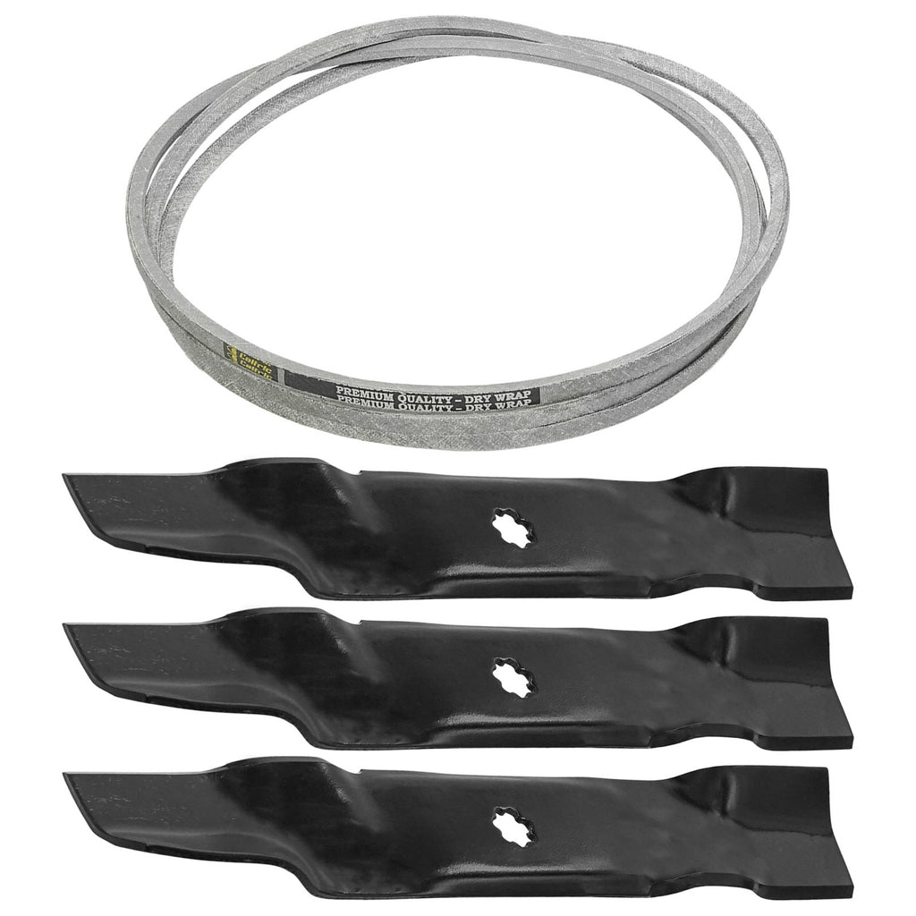 Deck Blade and Belt Replacement for John Deere 145 155C D140 D150 D160