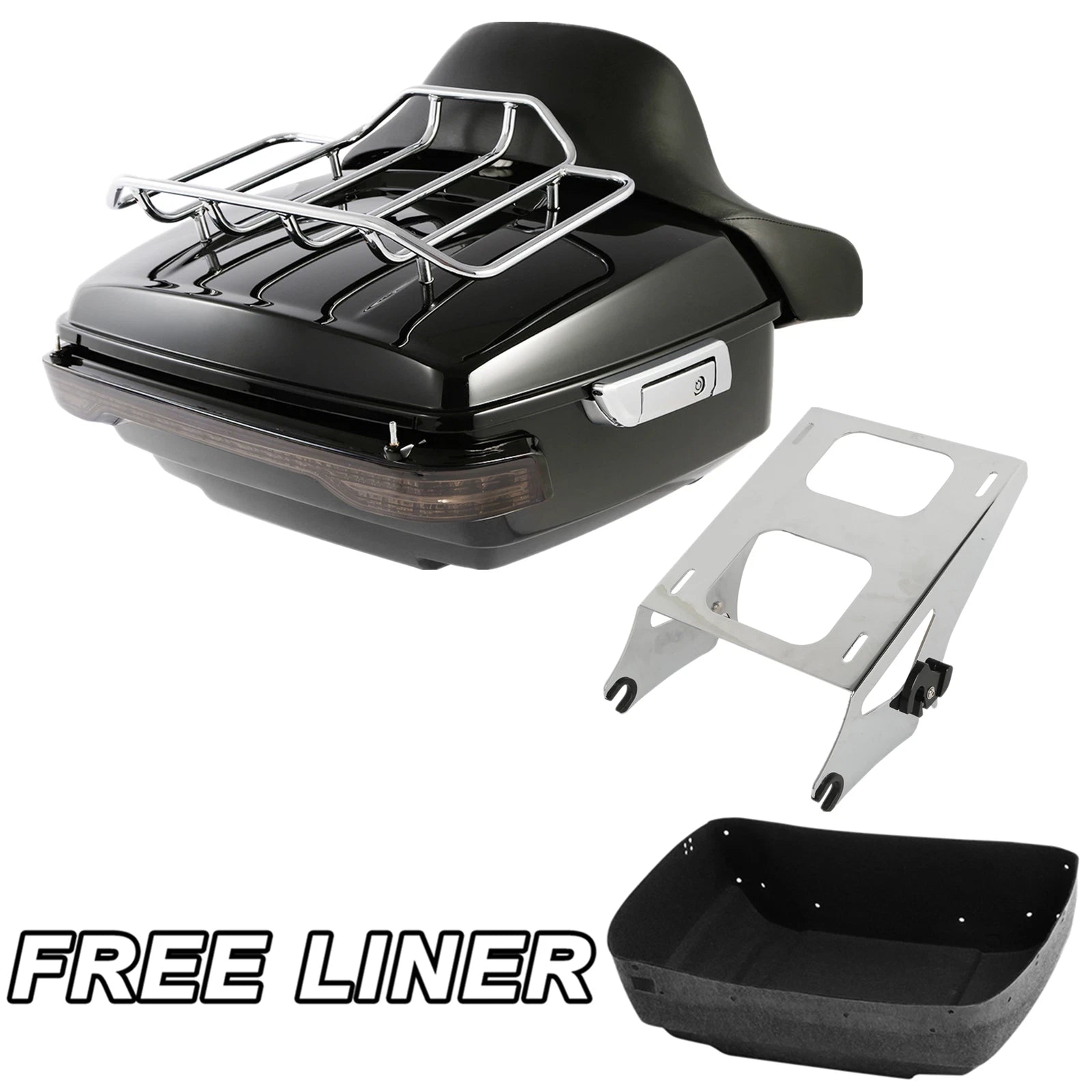 Trunk Rack & Tail Light for Harley Touring Glide (2014–2023)