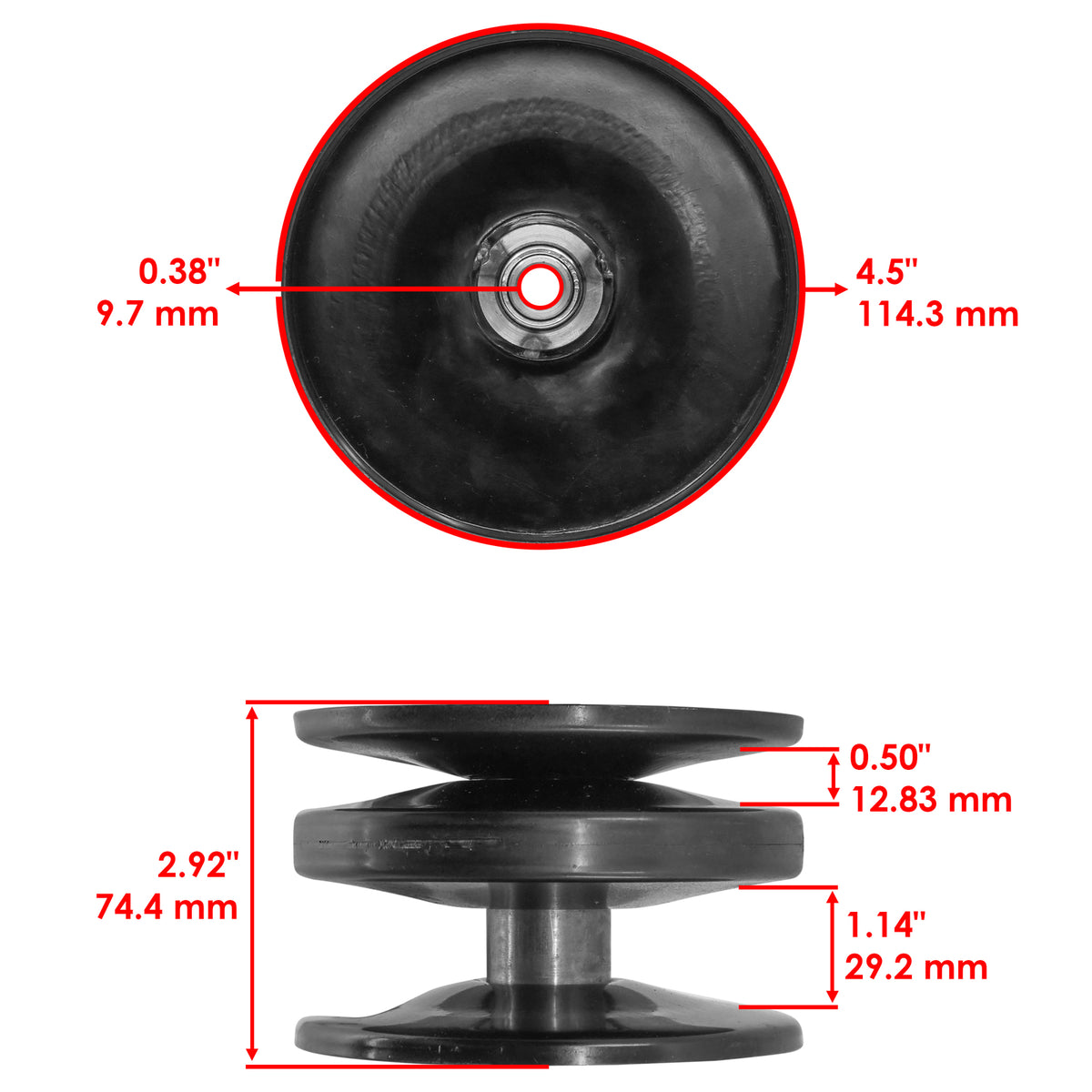 Drive Pulley Belt Replacement for MTD White Outdoor LT1500 LT1800 (2010–2019)