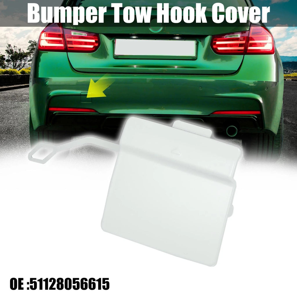 Rear Tow Hook Cover Replacement for BMW 3 Series 2013–2018 Snow White