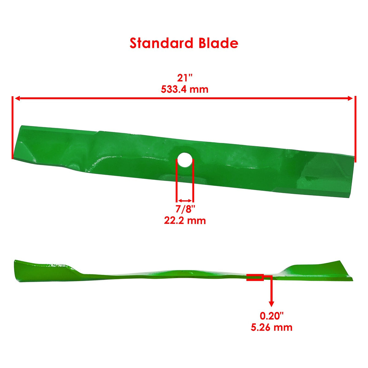 Mower Blade Replacement for John Deere M128485 M131958 (2000–2000)