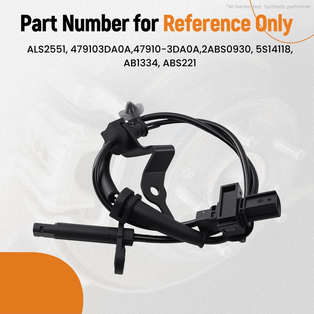 2X ABS Wheel Speed Sensor for Nissan Sentra (2013–2019) ALS2551