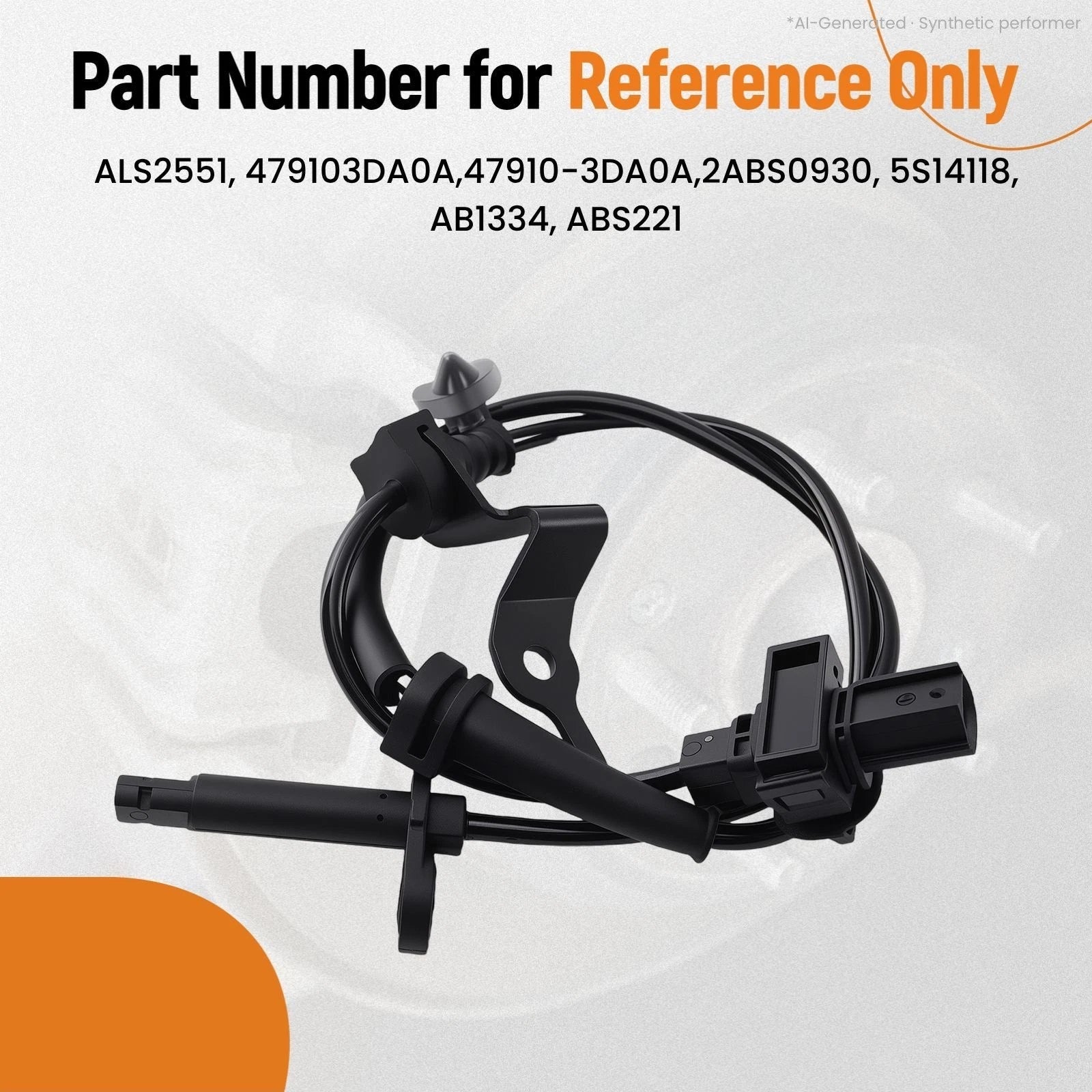 2X ABS Wheel Speed Sensor for Nissan Sentra (2013–2019) ALS2551
