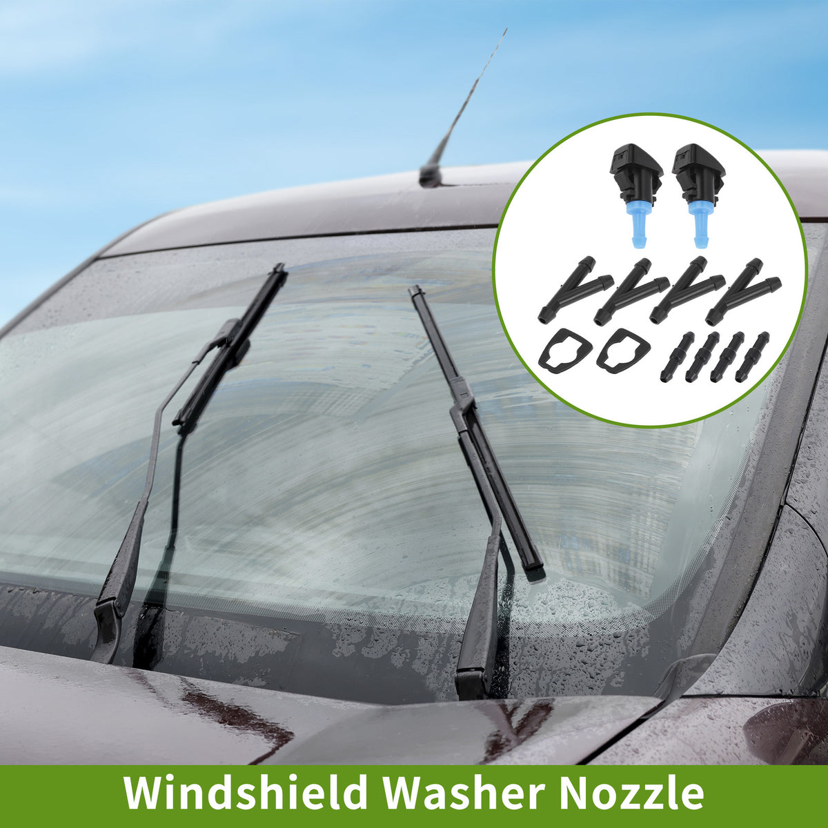 Windshield Washer Nozzle with Hose Connector for Ram 1500 (2019–2024)