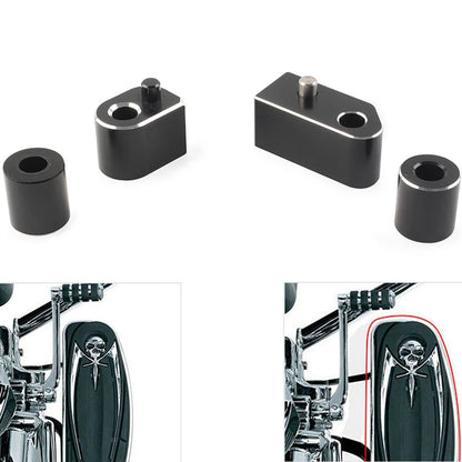1" Driver Floorboard Spacer Extension Kit for Harley Touring Road King Glide
