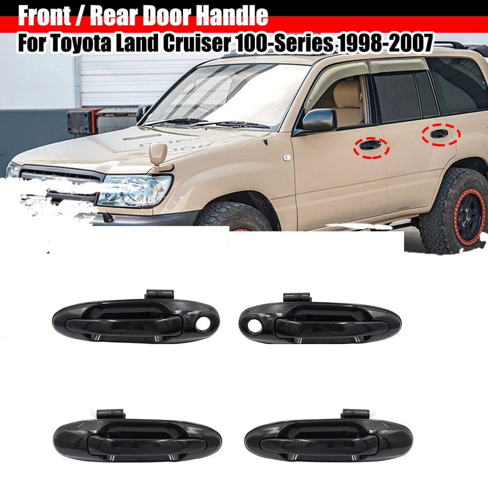 Exterior Black Door Handles for Toyota Sequoia (2001–2007) Lexus LX470 (1998–2007)