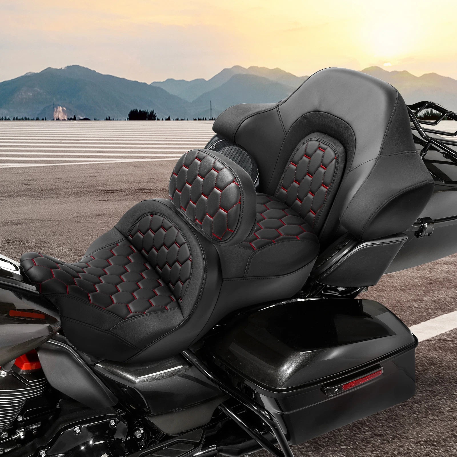 Driver Passenger Seat Backrest for Harley Electra Road Glide (2014–2023)
