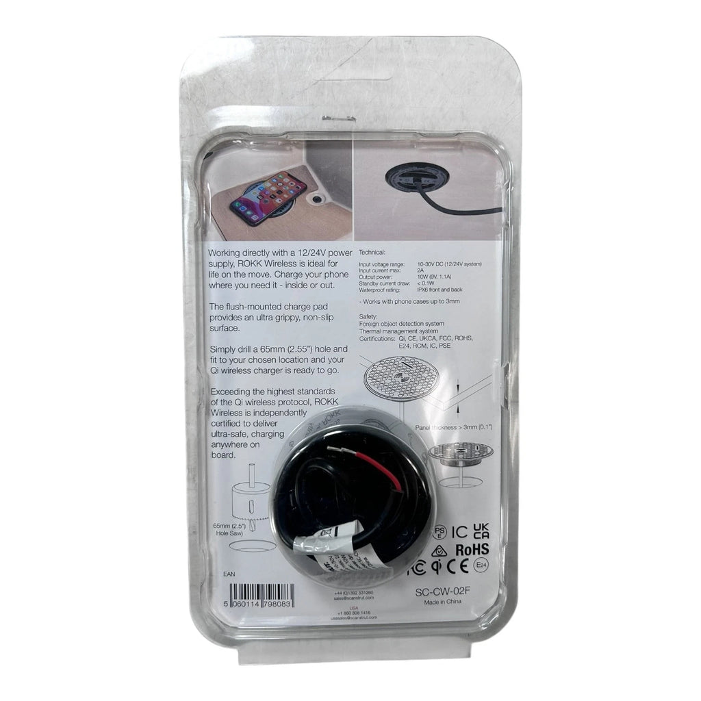 Scanstrut SC-CW-02F Waterproof Surface Mount Wireless Phone Charger (12/24V)