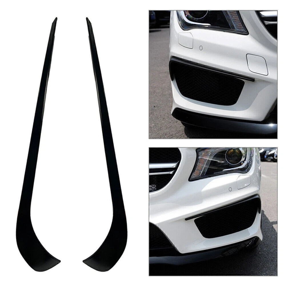 Splitter Flaps Front Canard Spoiler Lip for Mercedes Benz CLA C117 (2013–2015)